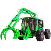 small hydraulic four-wheel Sugarcane Loader grab machine